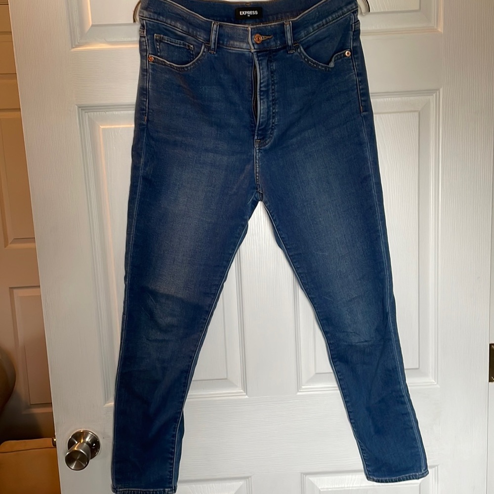 Express skinny high rise jeans